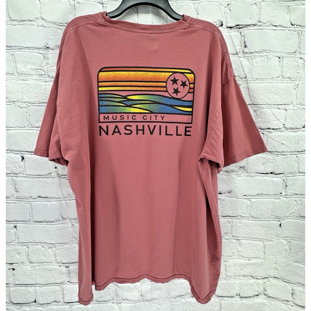 Blue 84 Tee Shirt 2X Music City Nashville Short Sleeve Shirt